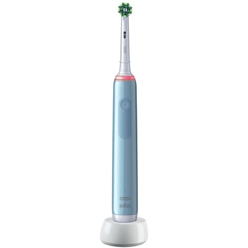 Зубная щетка электрическая Oral-B Pro 3D505.513.3 CrossAction голубой oral b toothbrushes battery powered medium multicolour