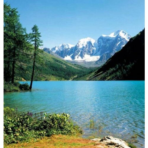 Фотообои Горное озеро 204х194см 650₽