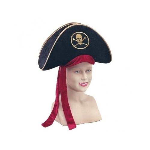 фото Шляпа пирата "люкс велюр", размер: 56 (арт. пб998) bristol novelty