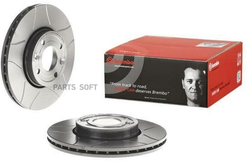 BREMBO 09.9078.75 Диск торм. пер.[260x22] 4 отв. 2шт