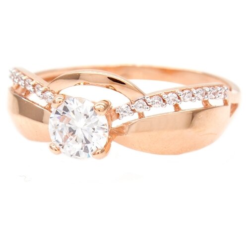 фото The jeweller кольцо из золота с фианитами 80098400, размер 17.5