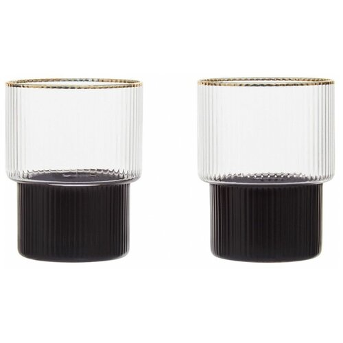Набор стаканов Premier Housewares Farrow Black/Gold 2 шт 230 мл
