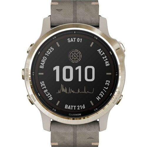 Умные часы Garmin Fenix 6S Pro Solar Light Gold 010-02409-26