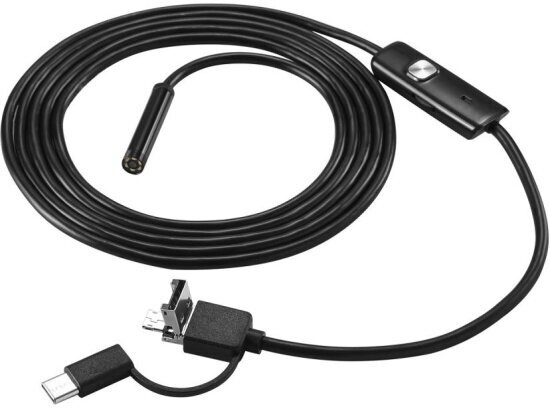 Водонепроницаемый эндоскоп Deko WEC-2, 2м, Micro USB, USB, Type-C