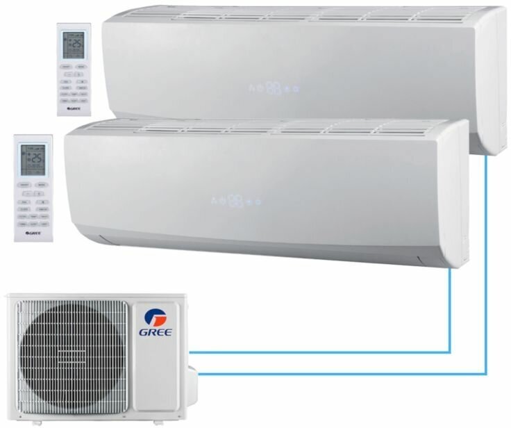 Настенный внутренний блок мульти-сплит системы Gree GWH(12)QC-K3DNC2G/I - фотография № 6