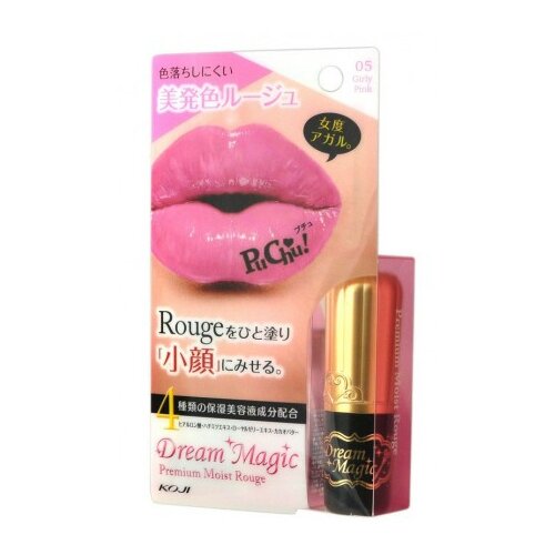 Koji Honpo Помада для губ Dream Magic Premium Moist Rouge увляжняющая, оттенок 05 girly pink