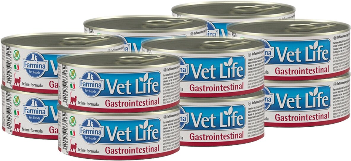 Farmina Vet Life Gastrointestinal диетический влажный корм для кошек при заболеваниях ЖКТ, 85г - фото №4