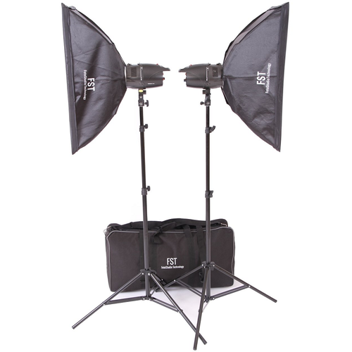 комплект импульсного света fst e 180 umbrella kit радиосинхронизатор fst vc 604dc в подарок Комплект импульсного света FST E-180 Softbox Kit