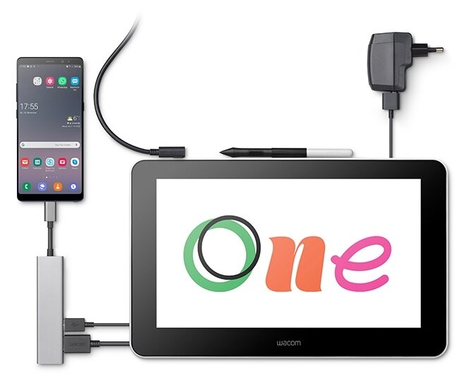 Интерактивный дисплей WACOM One (DTC133) — купить по выгодной цене на