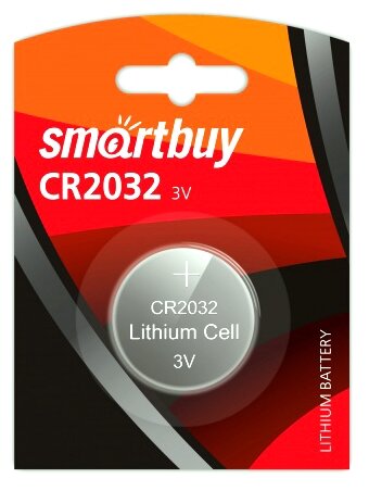 Батарейка SmartBuy CR2032, 1 шт.