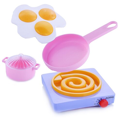 фото Набор посуды форма с плитой "летний" (для любимой дочки)