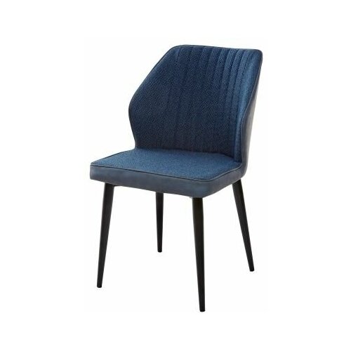 Стул Мебель Китая Стул SEATTLE TRF-06 полночный синий, ткань/ RU-03 синяя сталь, PU М-City, С мягким сиденьем, Розовый, Ткань, Синий, Металл, Чёрный