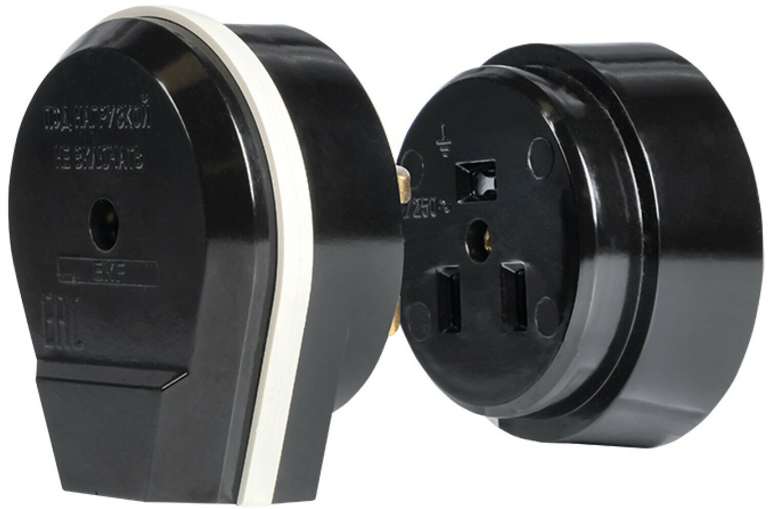 AS-250-O-03 Разъем РШ-ВШ 32А 250В 2P+PE (ОУ) карболитовый черный PROxima Упаковка (6 шт.) EKF - фото №8