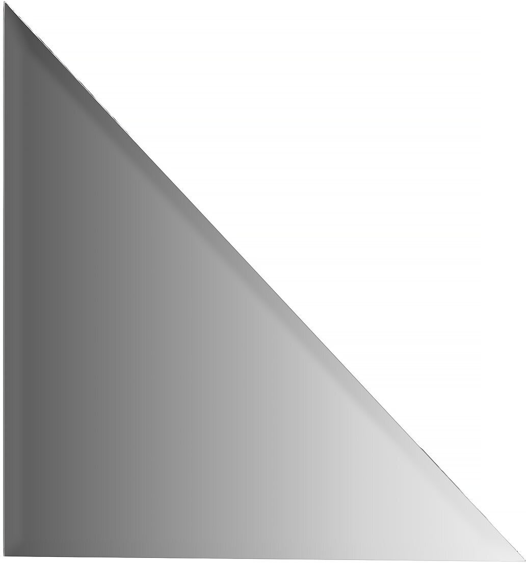 Зеркальная плитка с фацетом 10 мм треугольник 30х30 см; серебро Refractive EVOFORM BY 1518 - фотография № 4
