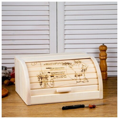 Хлебница с гравировкой 39х30х20 см 1949₽