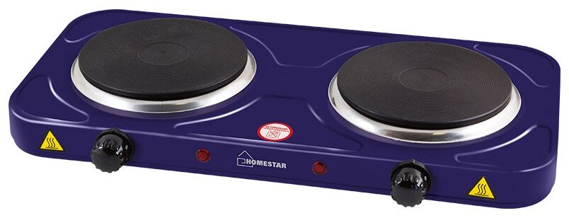 Электроплитка HOMESTAR HS-1104, чугун, серия сапфир