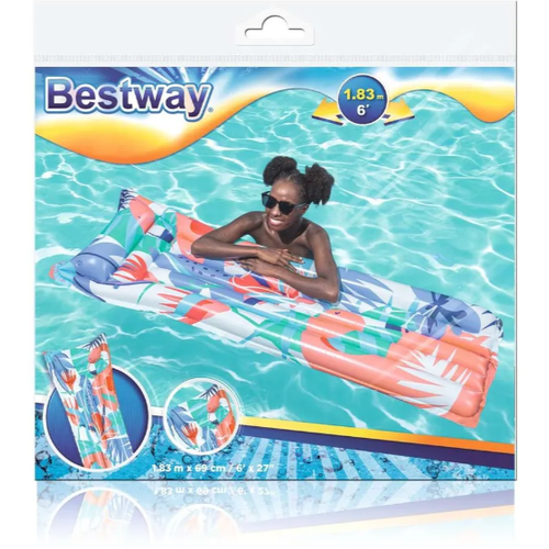 bestway матрас надувной roll Bestway Надувной матрас для плавания Модный 183х69 см 44033