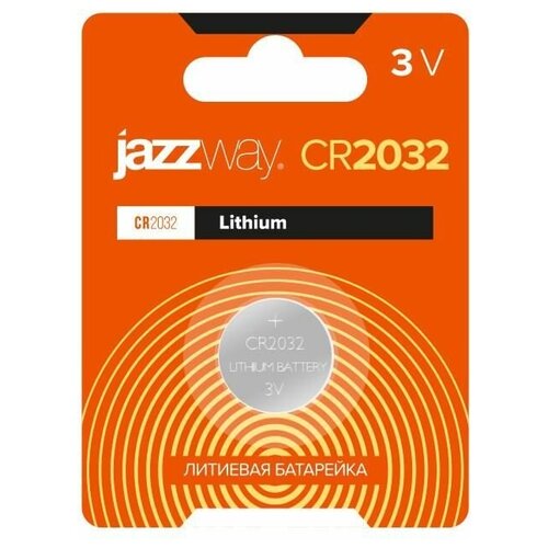 Элемент питания литиевый CR2032 3В BL-1 (блист.1шт) JazzWay 2852892 батарейка элемент питания таблетка cmos cr2032 3в без контактов 5 шт