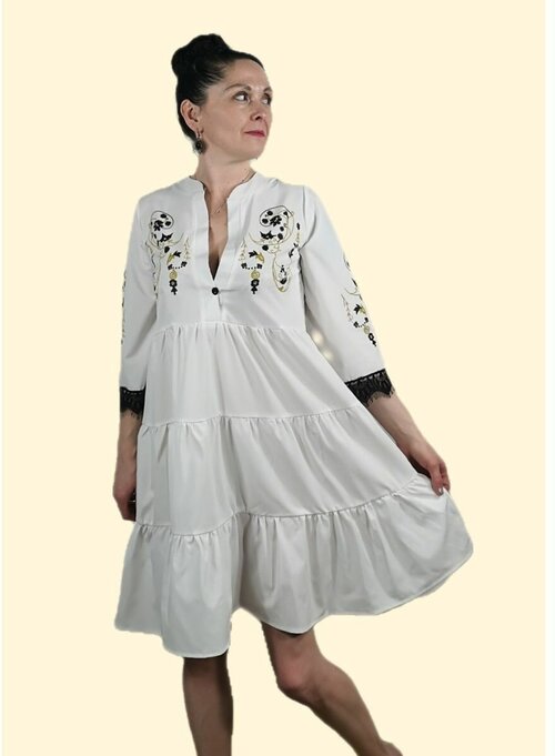 Платье Макс Жермон, размер 42/44, белый