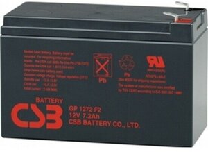 Батарея для ИБП CSB GP1272 F2 (28W) клемма 7мм (12V 7.2Ah)