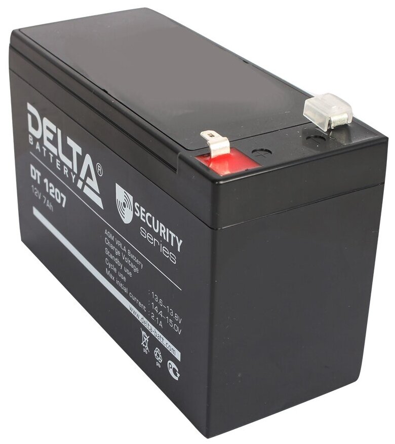 Аккумуляторная батарея DELTA Battery DT 1207 12В 7 А·ч - фото №2