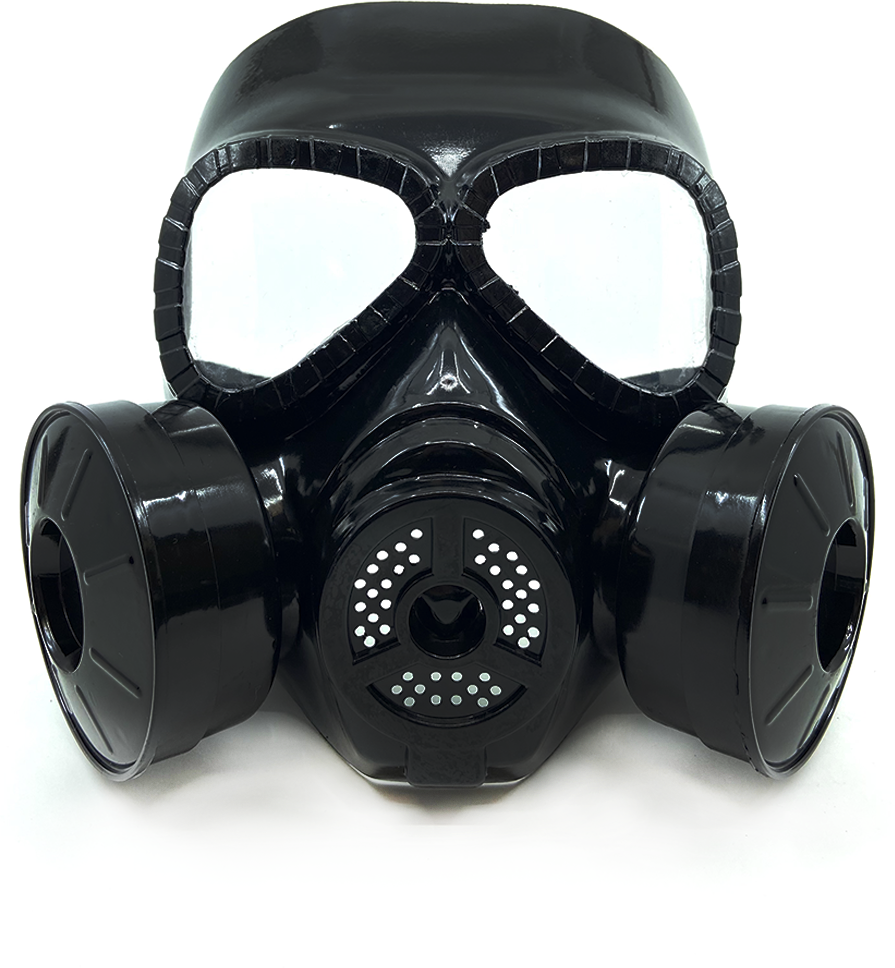 Карнавальная маска "Противогаз", цвет чёрный