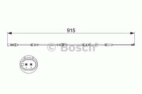 Задний датчик износа Bosch 1987473509