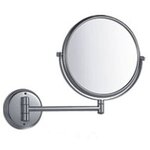 Зеркало косметическое D-lin круглое двухстороннее увеличительное 20 см - изображение