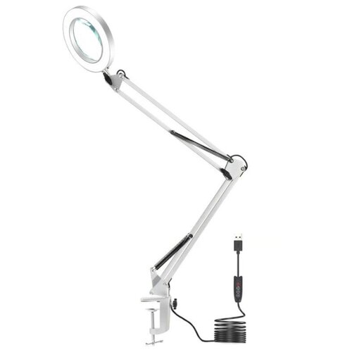 Увеличительное стекло с подсветкой 5X 33 - 33 см, белый