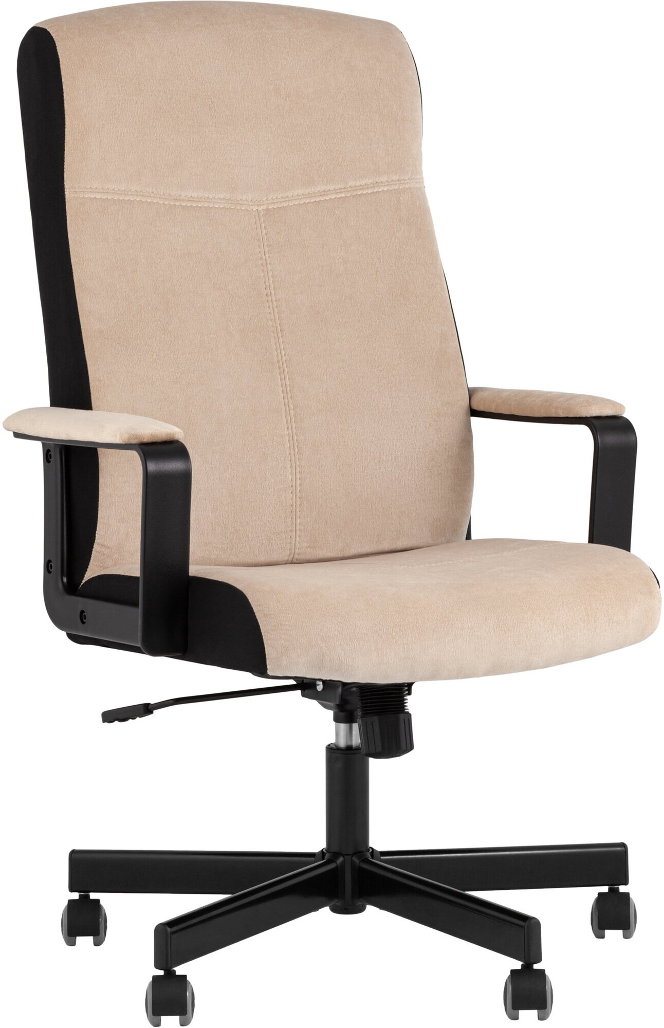 Кресло руководителя TopChairs ST-DOMINGO (Спинка и сиденье песочная ткань Light-21) - фотография № 8