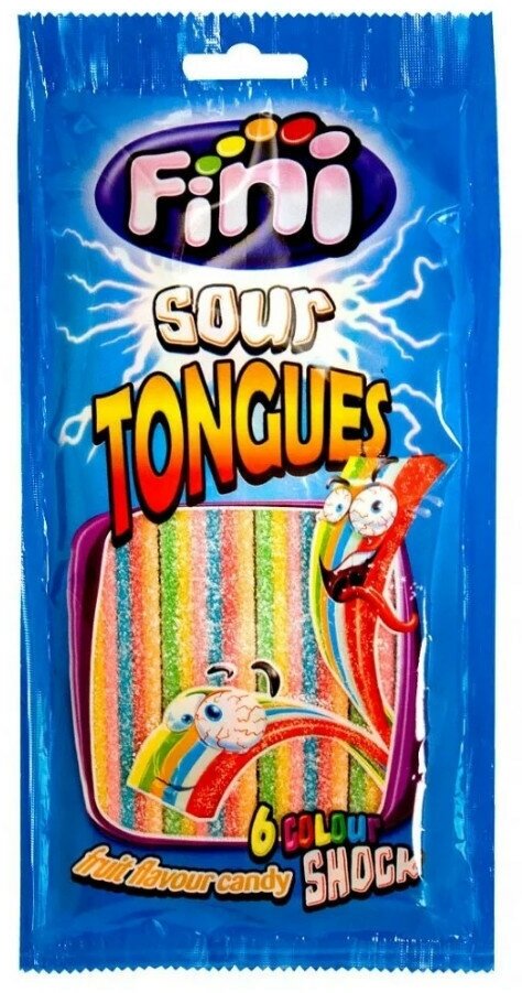 Мармелад Fini жевательный Sour Tongues 90г Fini Golosinas Espana S.L.U. - фото №4