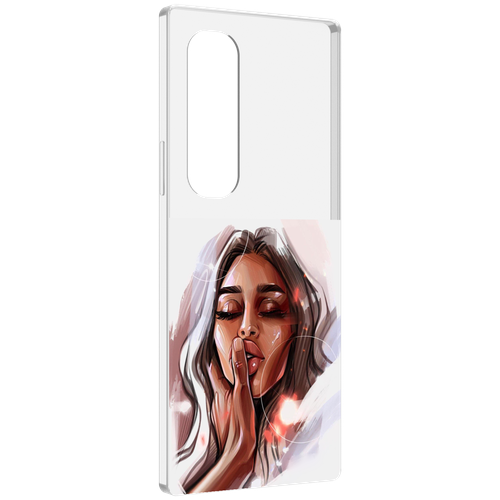 Чехол MyPads Большие-губы женский для Samsung Galaxy Z Fold 4 (SM-F936) задняя-панель-накладка-бампер