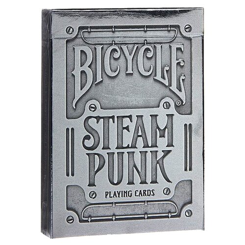 Игральные карты Bicycle SteamPunk / Стимпанк, серебряные