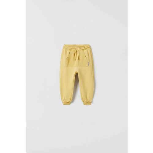 фото Брюки zara для девочек, размер 12-18 мес, желтый