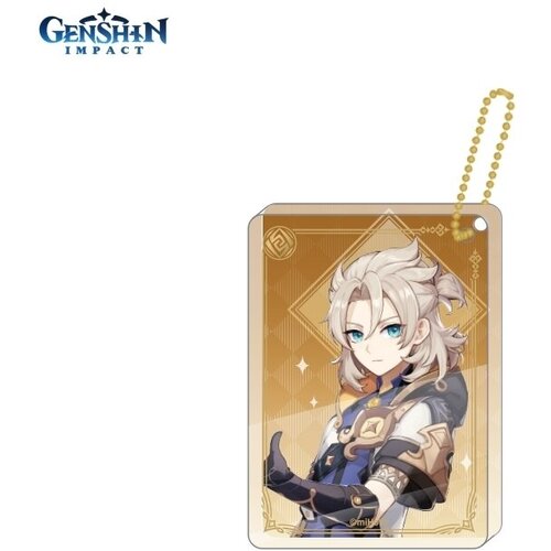 брелок акриловый genshin impact геншин импакт characters acrylic block strap ganyu 6974696611410 Брелок, желтый