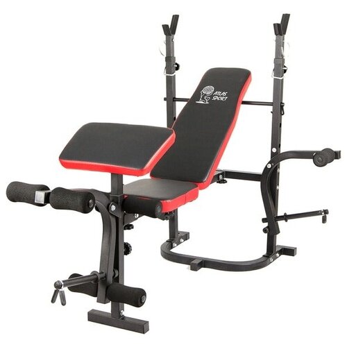 Комплект Atlas Sport AS-1050 черный/красный тренажер dfc homegym ub008 скамья скотта