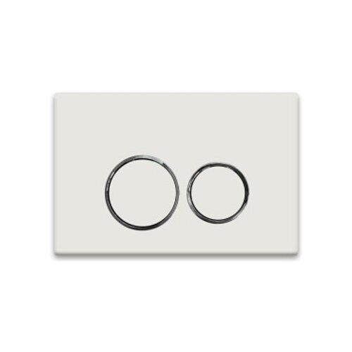 Кнопка смыва для скрытых систем инсталляции Ceramalux DC-014 цвет белый глянец
