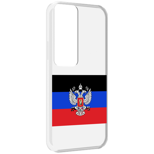 Чехол MyPads герб флаг ДНР-1 для Tecno Pova Neo 2 задняя-панель-накладка-бампер чехол mypads герб флаг азербайджана для tecno pova neo 2 задняя панель накладка бампер