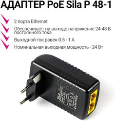 Адаптер PoE Fiesta P48-1 (Адаптер питания PoE 48 вольт 1 ампер)