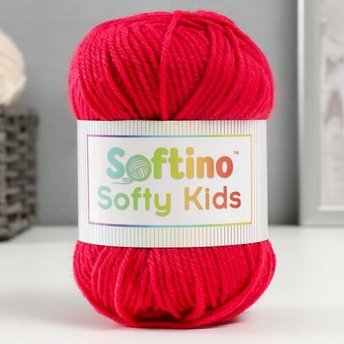 Пряжа 100% акрил Softy Kids 90м +-5м 50 гр цвет 26 розовый закат