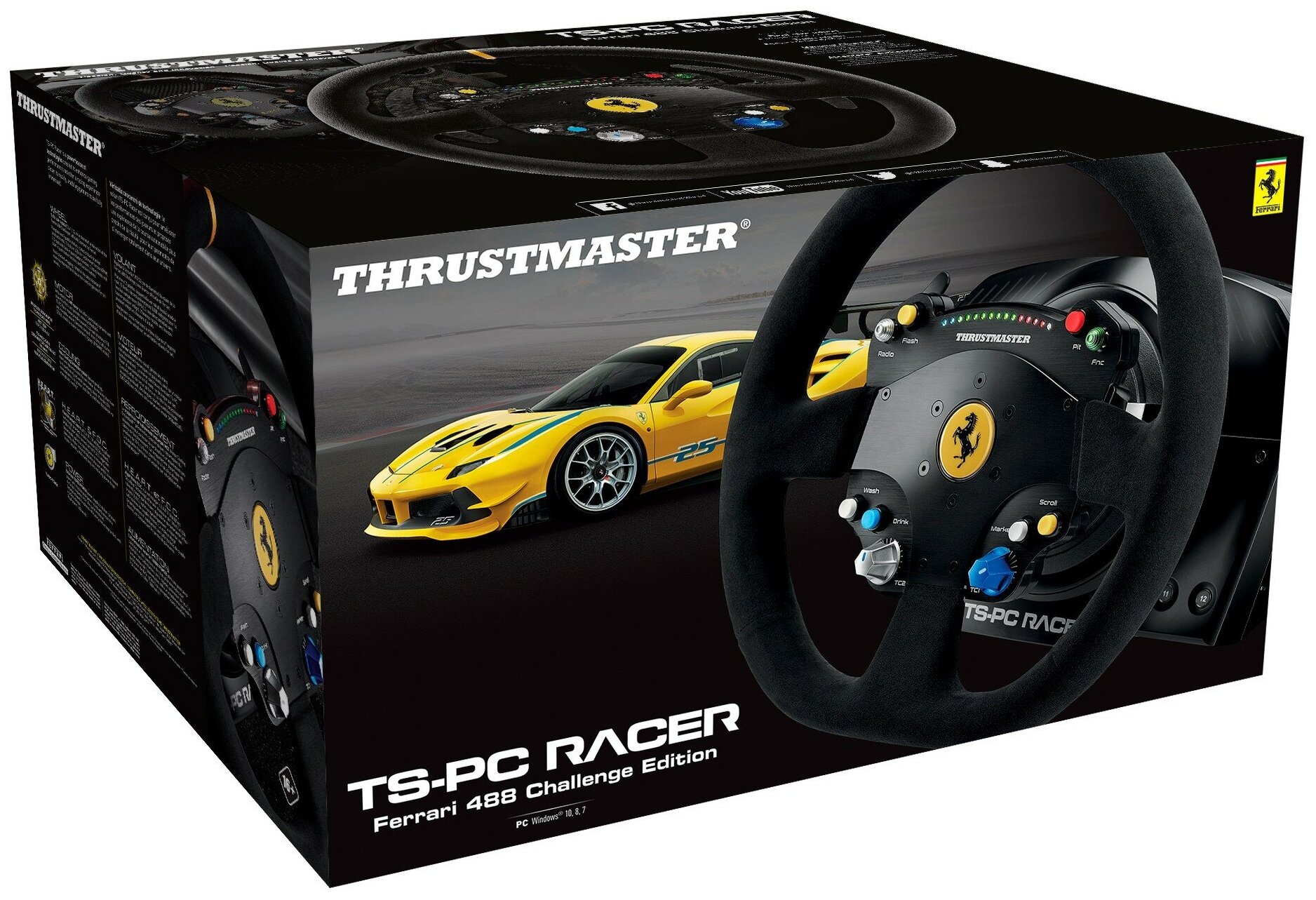 Руль Thrustmaster TS-PC Racer Ferrari 488 Challenge Edition, черный