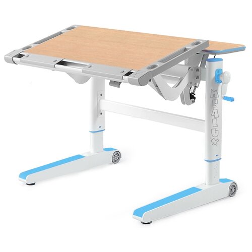 фото Стол mealux ergowood m 94x77 см клен/голубой