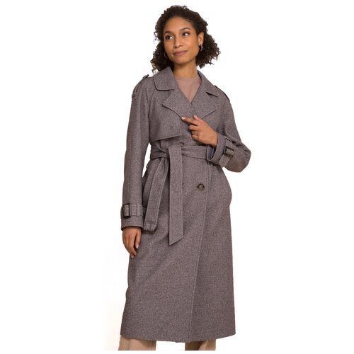 фото Пальто женское, electrastyle, 5-0005/1-322, коричневый, размер - 48