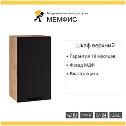 Кухонный модуль навесной шкаф с 1 створкой Мемфис, 40х71,6х31,8 см, 1 шт.