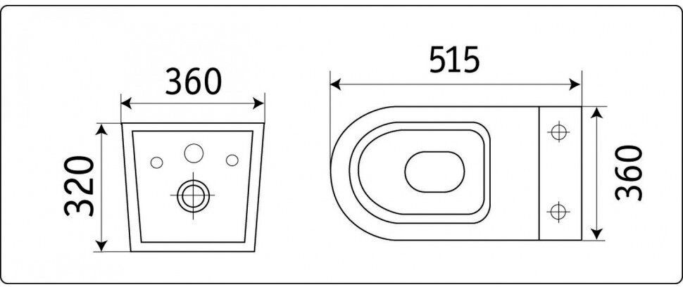 Унитаз подвесной Ceramalux безободковый Rimless черный глянцевый NS5178-18