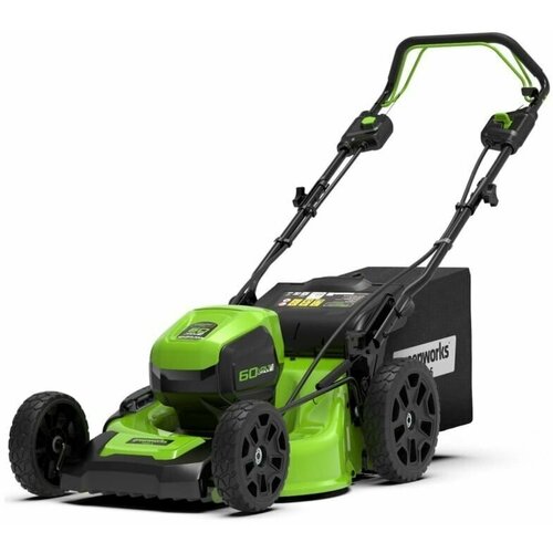 Газонокосилка самоходная, аккумуляторная Greenworks GD60LM51SP, 60V, 51 см, бесщеточная, без АКБ и ЗУ газонокосилка самоходная аккумуляторная greenworks gc82lm51sp2 82v 51 см бесщеточная без акб и зу 2515907