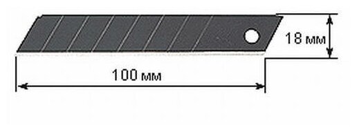 OLFA EXCEL BLACK 18 мм 10 шт., в боксе, Сегментированные лезвия (OL-LBB-10) - фотография № 2