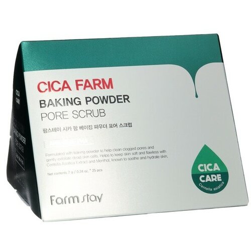 Скраб в пирамидках FarmStay для очищения пор с центеллой азиатской 7 гр 25 шт 1668₽