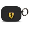 Чехол Ferrari для Airpods Pro Silicone case with ring Black - изображение