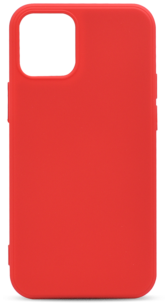 Силиконовый красный чехол Soft Touch для iPhone 12 mini